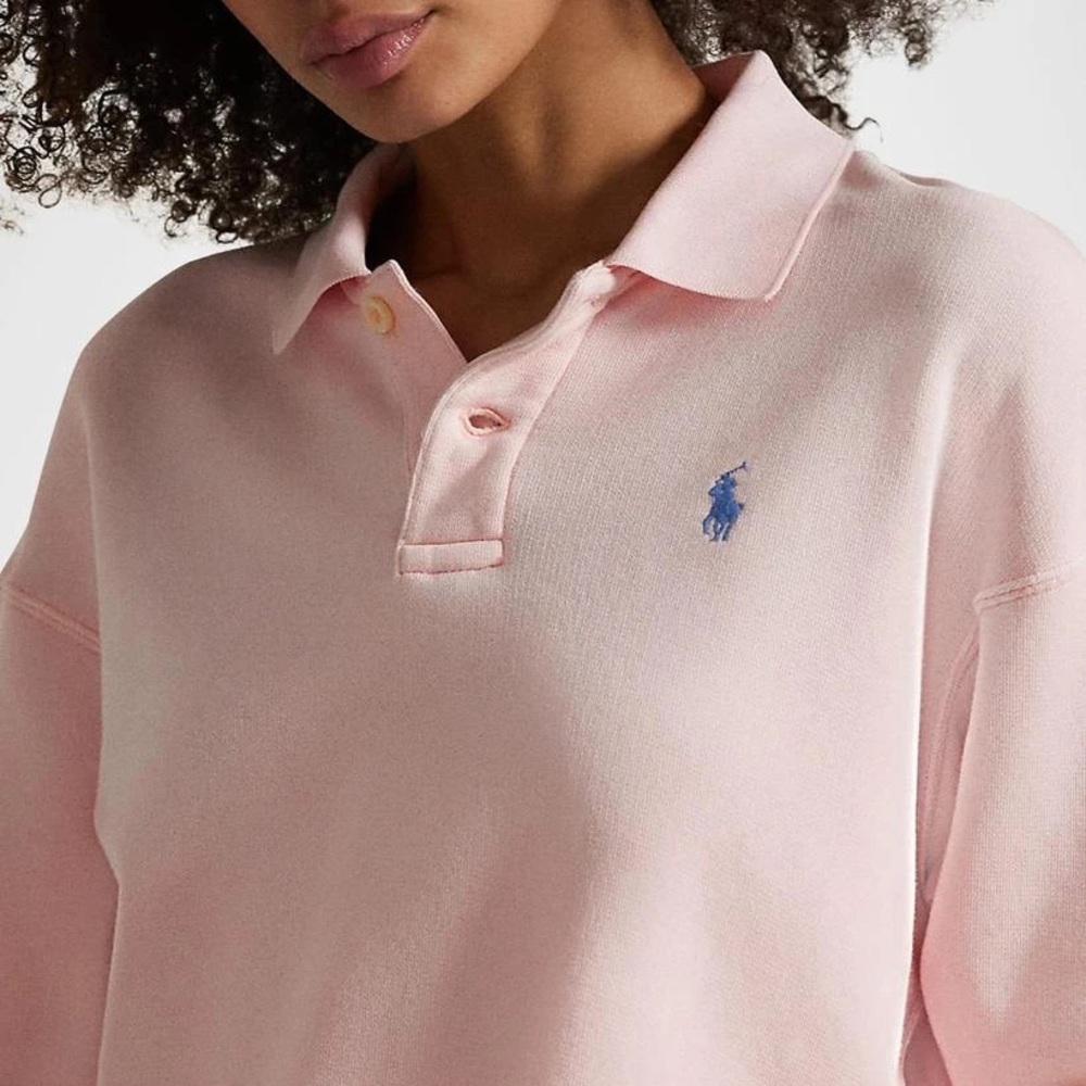 Polo Ralph Lauren Lightweight Fleece Polo
Color: Pink Sand - Picture 7 of 15